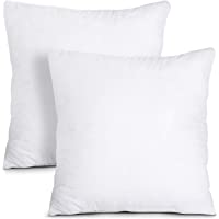 Los mejores  - Utopia Bedding Relleno de Cojín 30 x 30 cm (2 Unidades) - Funda de Mezcla de Algodón - Fibra Virgen Siliconada…